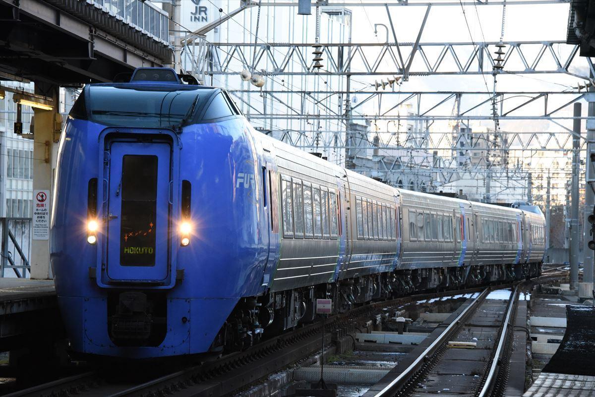 時刻表にない北斗84号の運転(12月3日、4日): オホーツQ